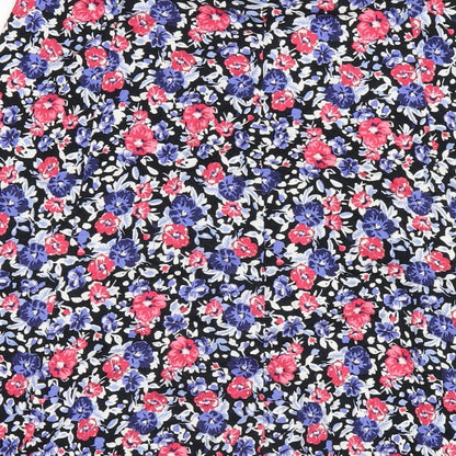 Profile Womens Multicoloured Floral Polyester A-Line Skirt Size 14