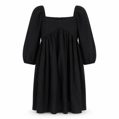 Boohoo Womens Black Polyester A-Line Size 12 Scoop Neck Zip