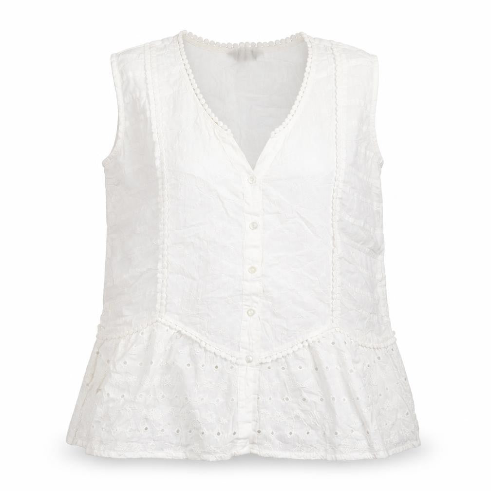 Roman Womens White Cotton Basic T-Shirt Size 12 V-Neck