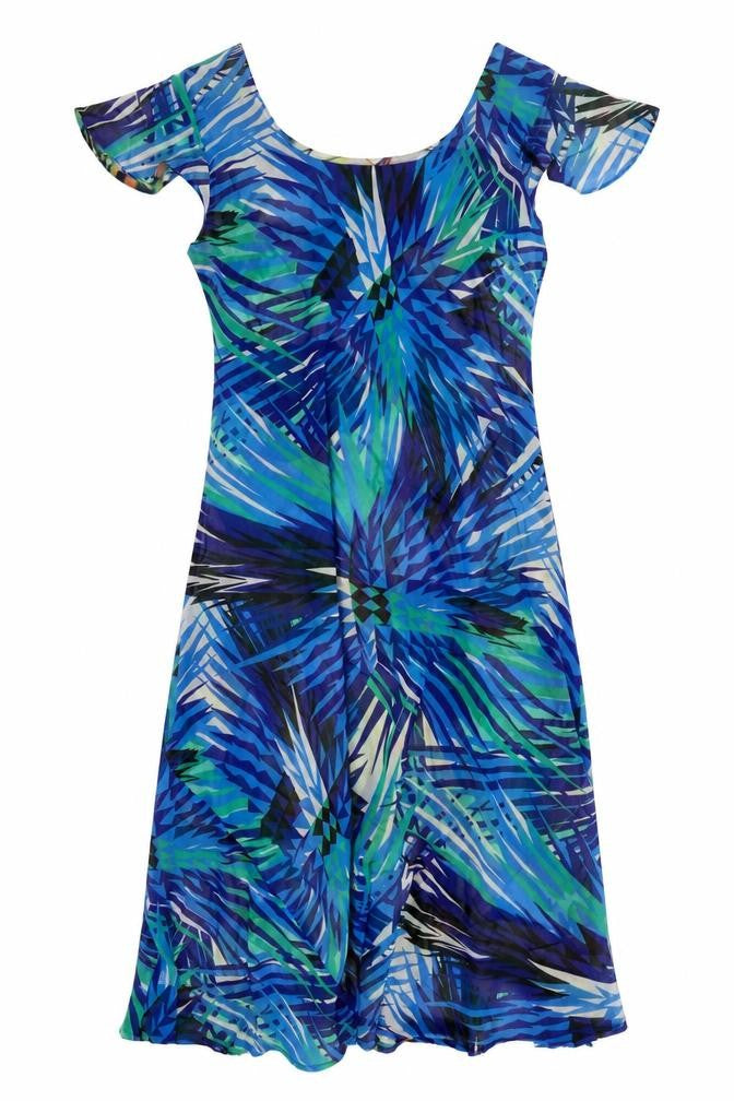 JUST ELEGANCE Womens Multicoloured Geometric Polyester A-Line Size 20 Scoop Neck Pullover
