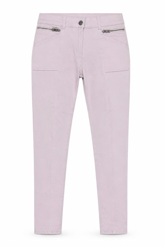 Next Womens Pink Cotton Skinny Jeans Size 10 L29 in Regular Zip