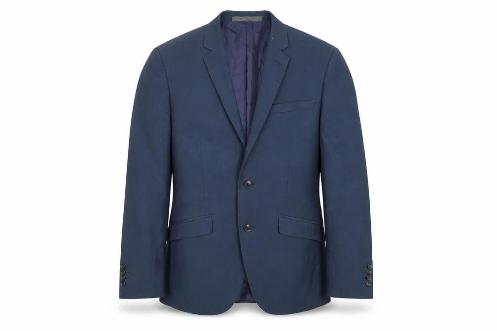 Marks & Spencer Mens Blue Polyester Jacket Suit Jacket Size 36 Regular