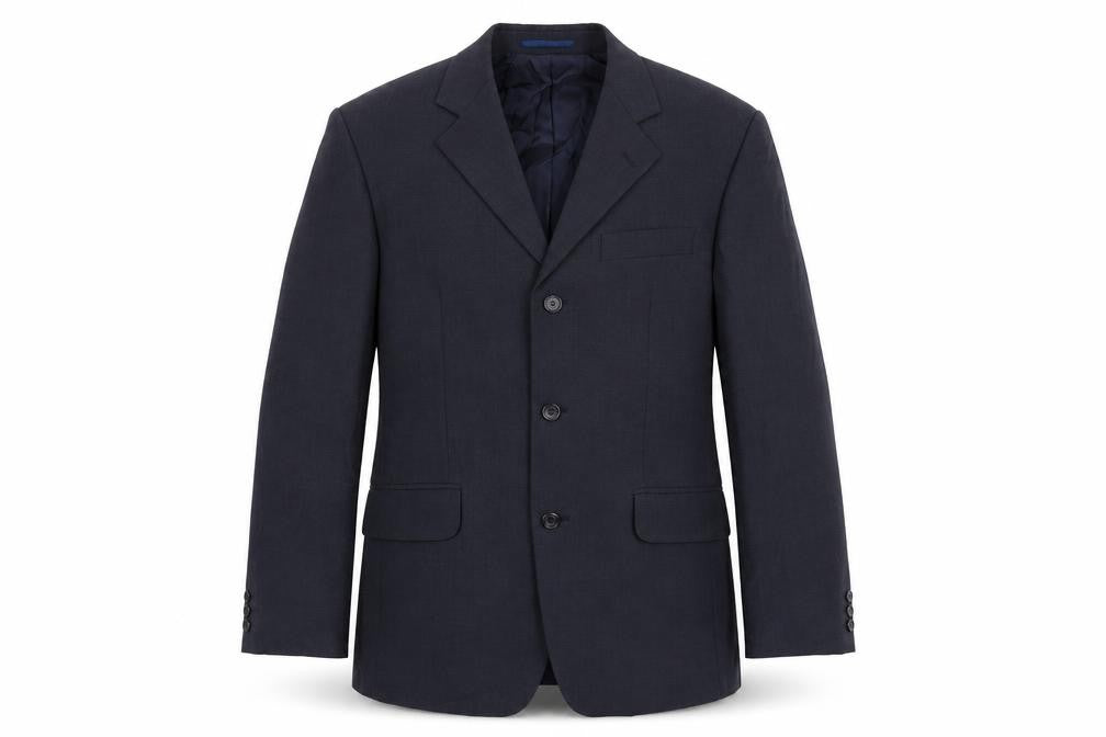 Burton Mens Blue Polyester Jacket Suit Jacket Size 38 Regular