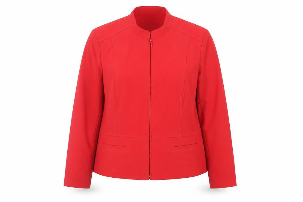 EWM Womens Red Jacket Size 22 Zip
