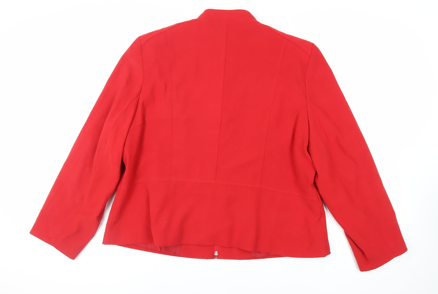 EWM Womens Red Jacket Size 22 Zip