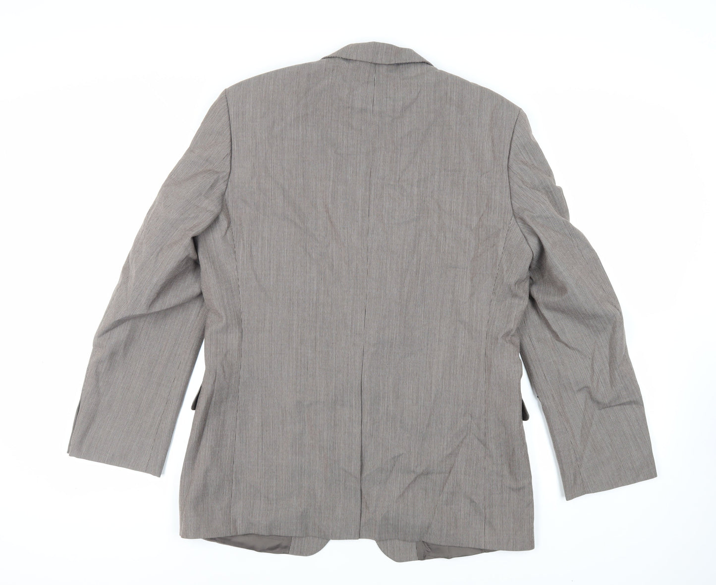 St Michael Mens Brown Polyester Jacket Suit Jacket Size 40 Regular - Vintage