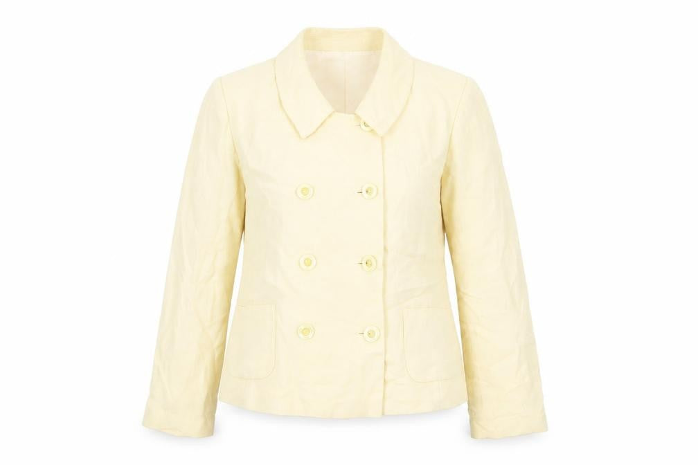 Oasis Womens Yellow Jacket Blazer Size 12 Button