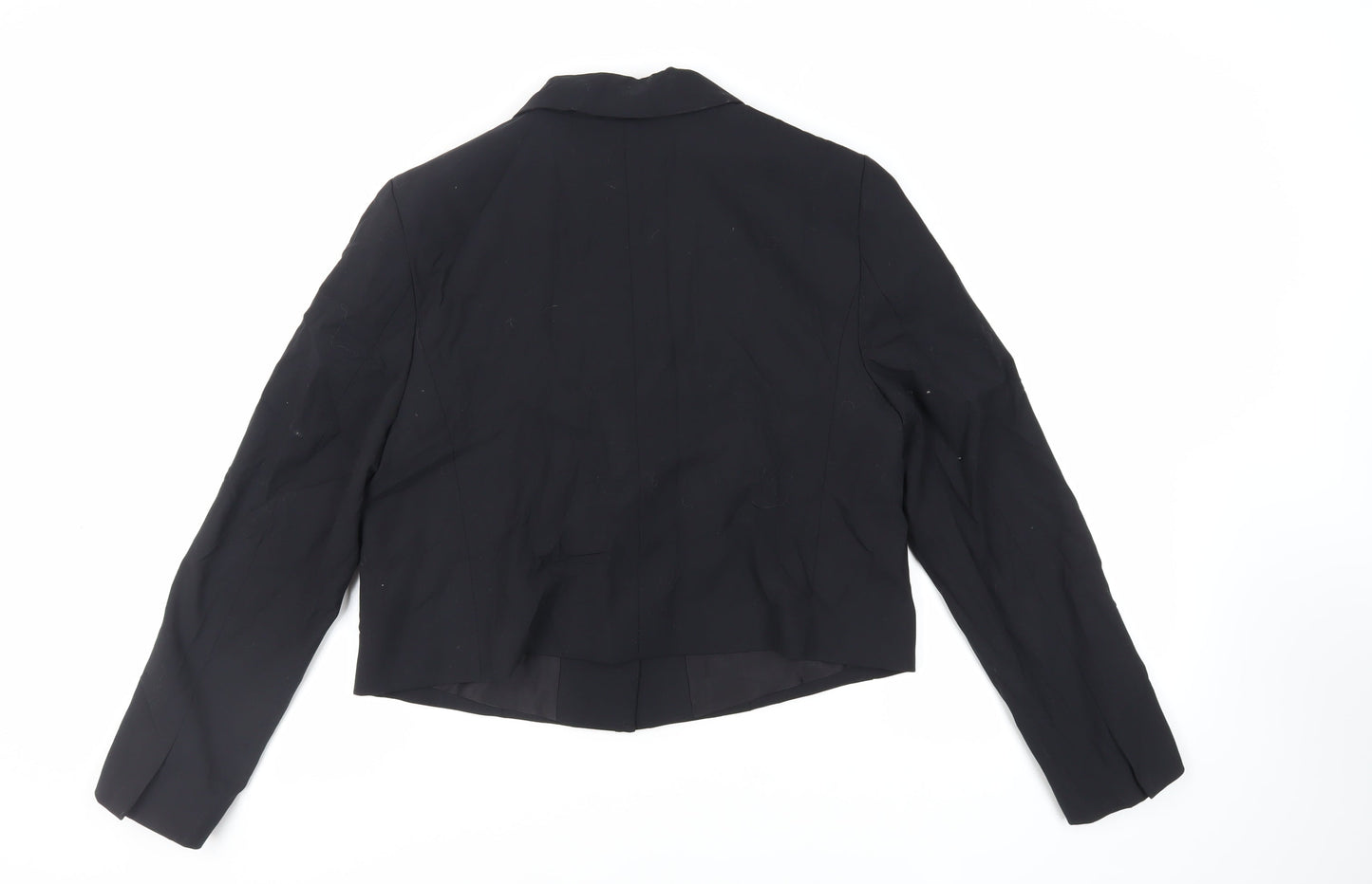 Marks and Spencer Womens Black Jacket Blazer Size 14 Button