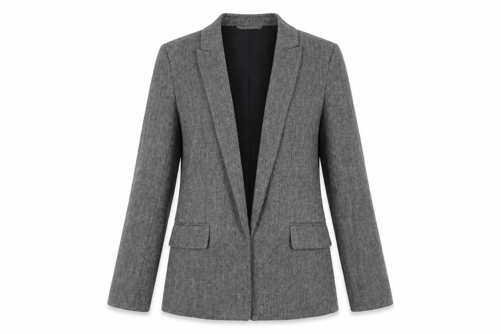 H&M Womens Grey Jacket Blazer Size 10 - Open