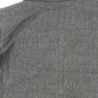 H&M Womens Grey Jacket Blazer Size 10 - Open