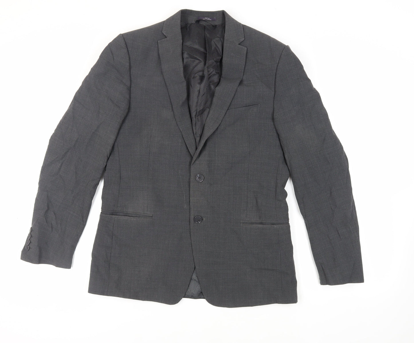 Marks and Spencer Mens Grey Wool Jacket Suit Jacket Size 40 Regular