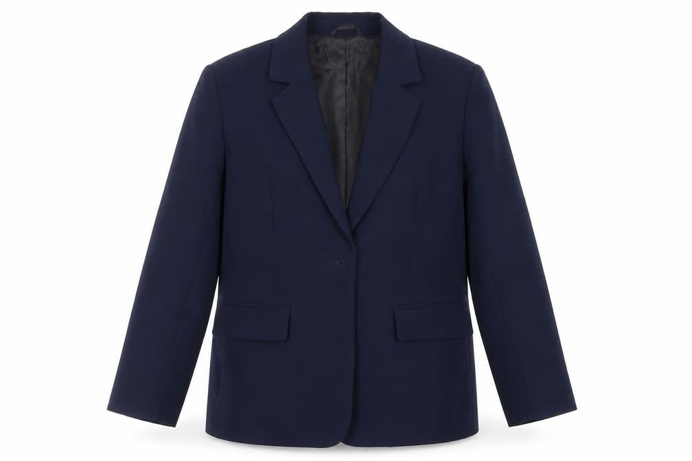 Zara Womens Blue Jacket Blazer Size M Button