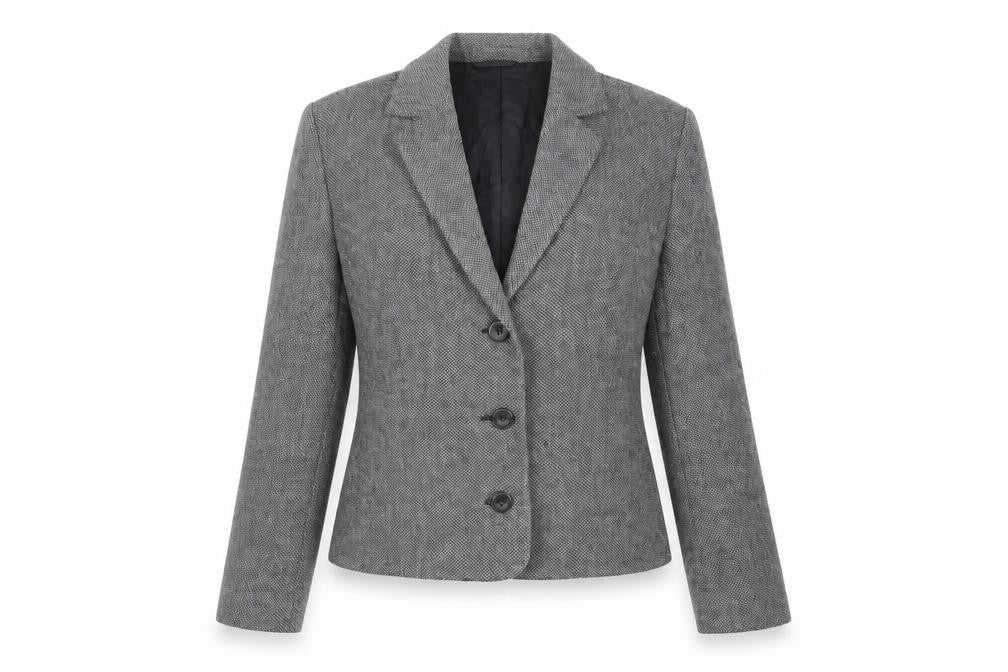 Mexx Womens Grey Jacket Blazer Size 12 Button