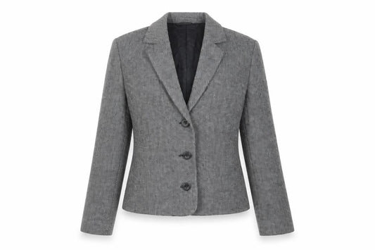 Mexx Womens Grey Jacket Blazer Size 12 Button