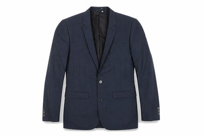 ONESIX5IVE Mens Blue Polyester Jacket Suit Jacket Size 34 Regular