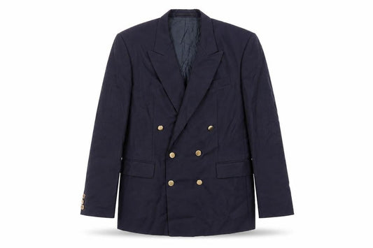 Varteks Mens Blue Polyester Jacket Blazer Size 40 Regular - Vintage