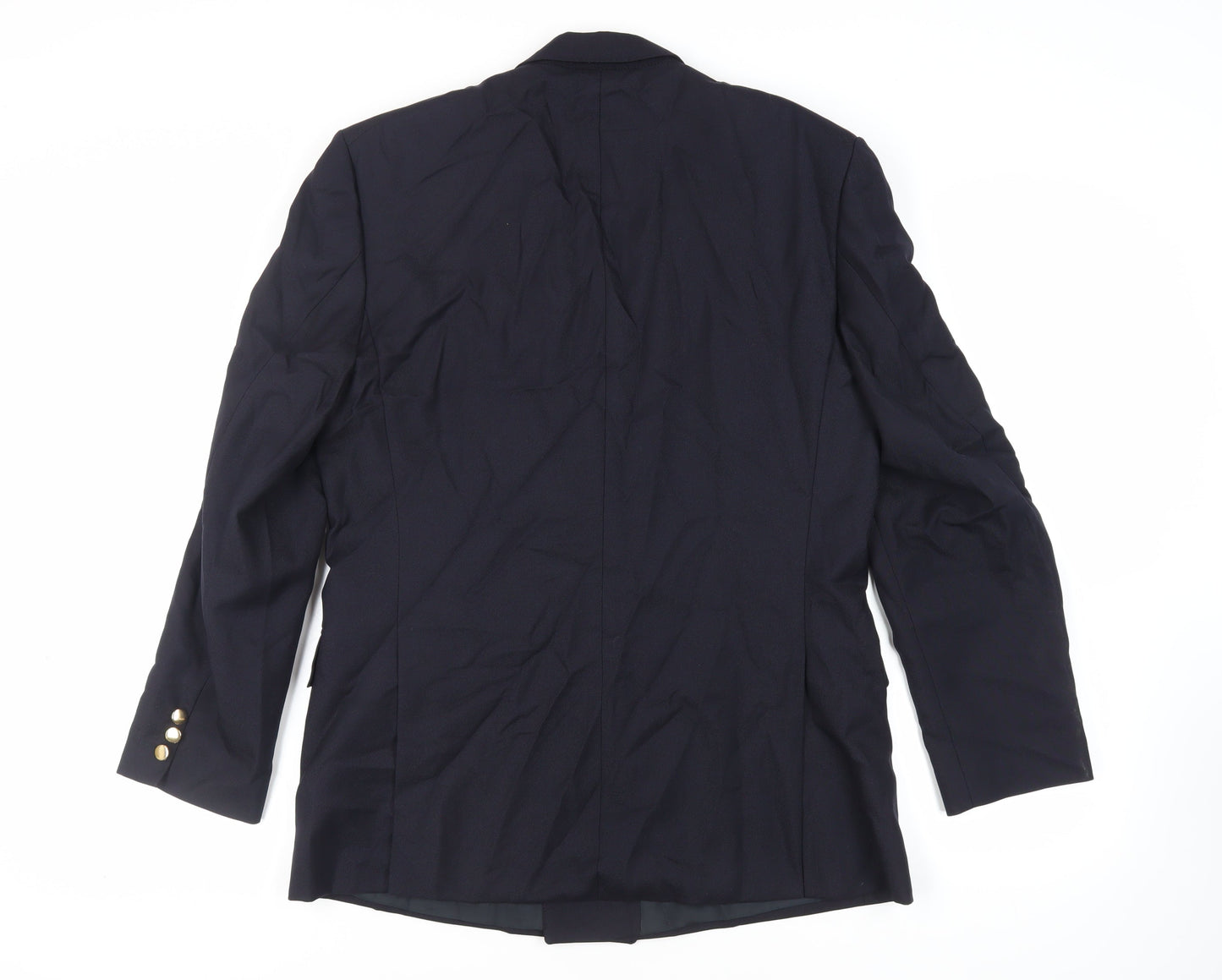Varteks Mens Blue Polyester Jacket Blazer Size 40 Regular - Vintage