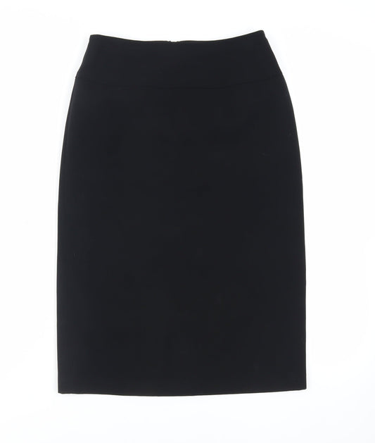Offshoot Womens Black Polyester Straight & Pencil Skirt Size 10 Zip