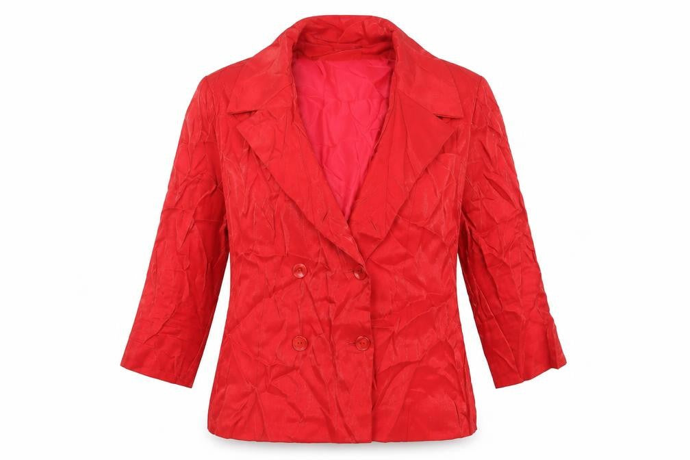 Apart Womens Red Jacket Size 14 Button - Vintage