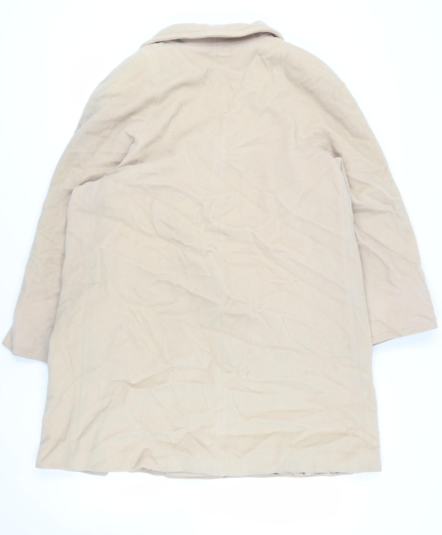 Alibi Moda Womens Beige Pea Coat Coat Size 20 Button - Vintage