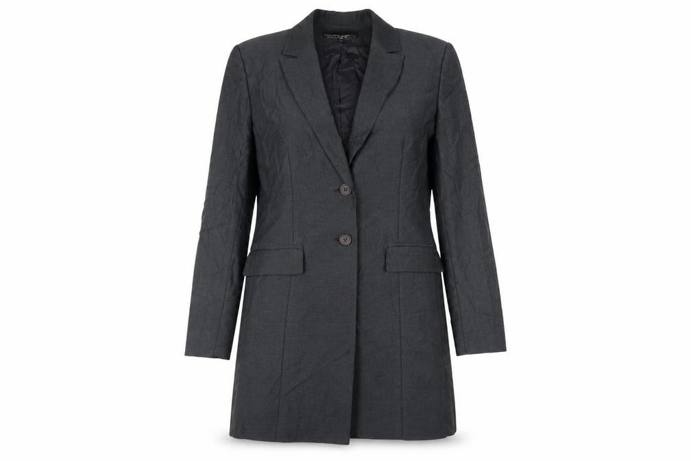 Kasper Womens Grey Overcoat Coat Size 10 Button - Lightweight