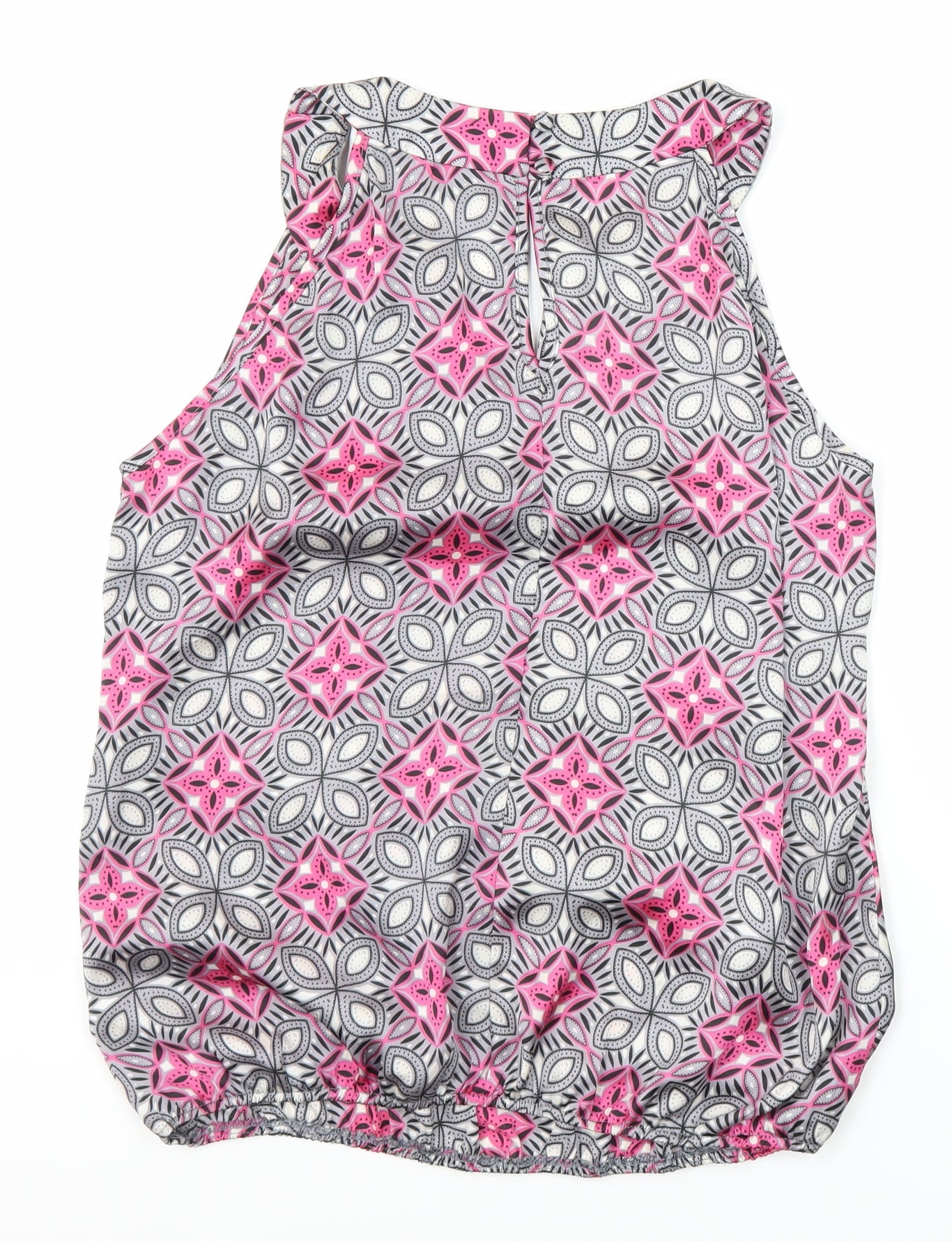 Wallis Womens Multicoloured Geometric Polyester Tunic Button-Up Size M Sweetheart - Elasticated bottom