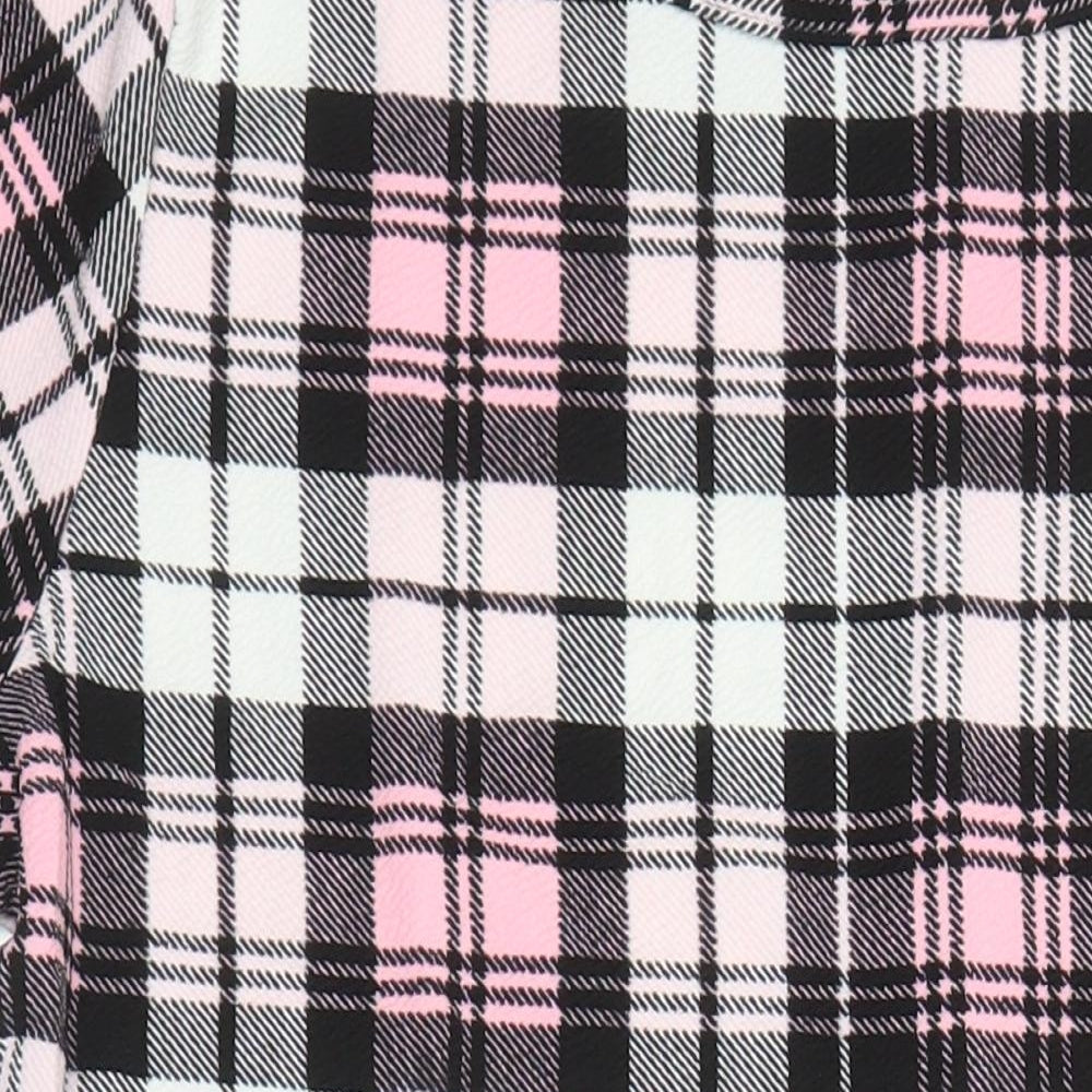 Kaaya Womens Multicoloured Check Polyester Pencil Dress Size 20 Round Neck