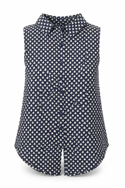 Forever 21 Womens Multicoloured Geometric Polyester Tunic Blouse Size S Collared