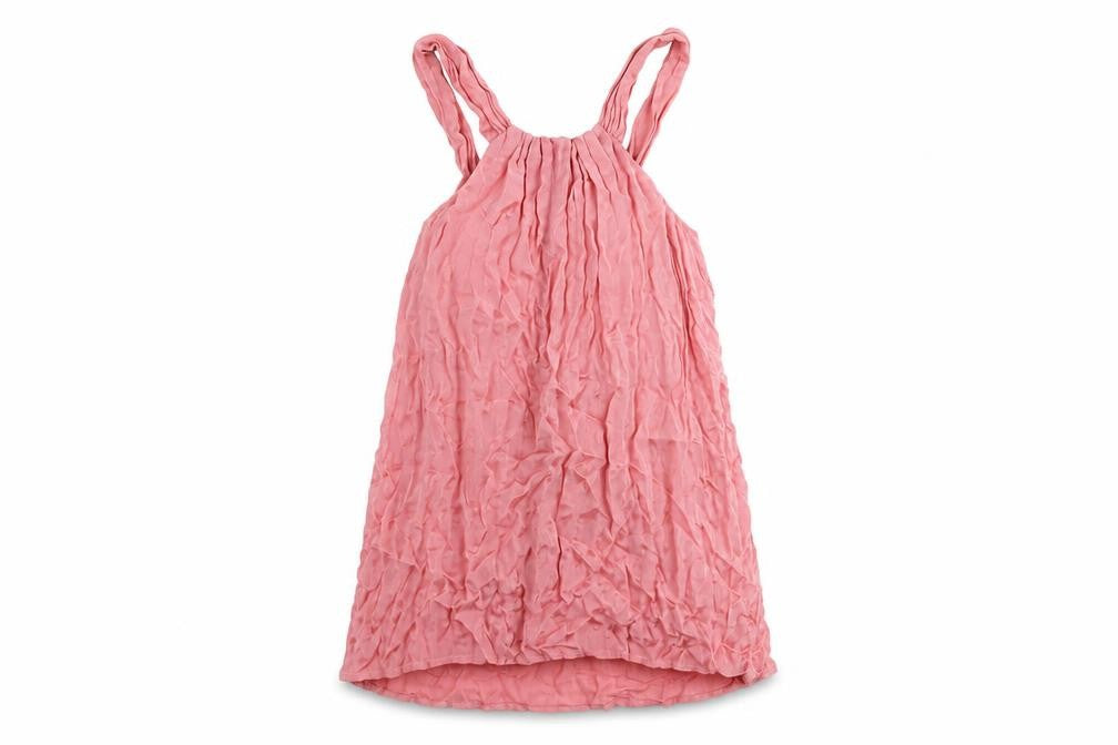 Zara Womens Pink Animal Print Polyester Basic Tank Size S Round Neck