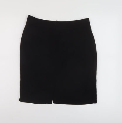 Therapy Womens Black Polyester A-Line Skirt Size 10 Zip