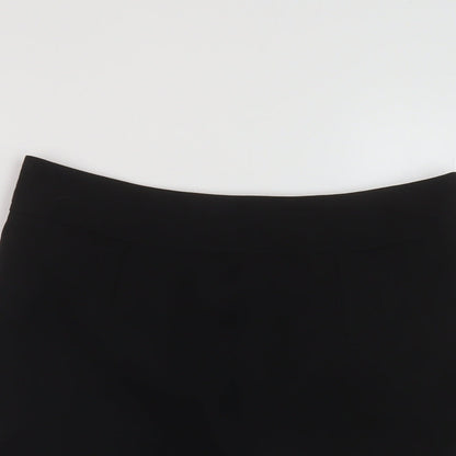 Therapy Womens Black Polyester A-Line Skirt Size 10 Zip