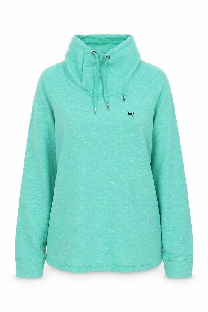 The Black Dog Womens Green Polyester Pullover Sweatshirt Size M Pullover