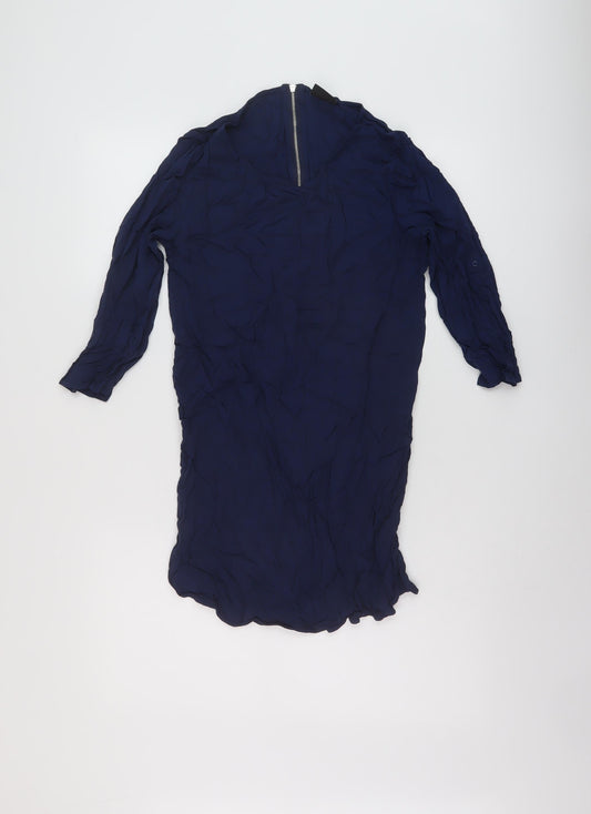 VILA Womens Black Viscose Basic Blouse Size M V-Neck