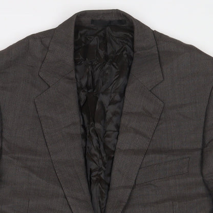 Next Mens Grey Wool Jacket Suit Jacket Size 42 Regular