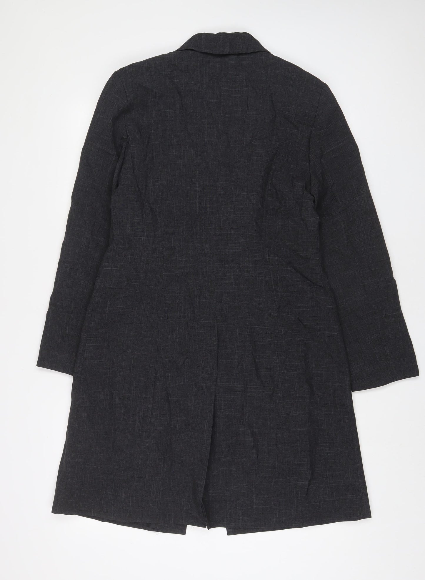 Classic Womens Grey Jacket Blazer Size 10 Button