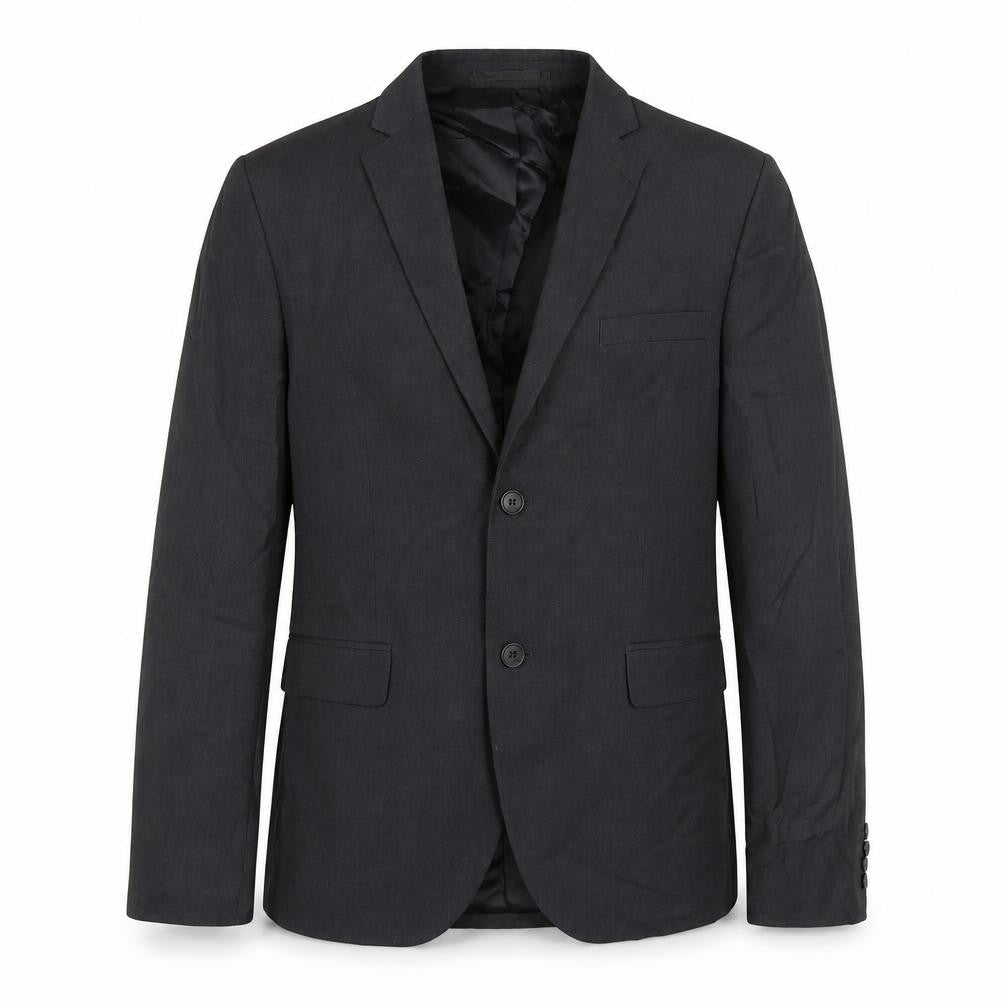 H&M Mens Grey Polyester Jacket Suit Jacket Size 40 Regular
