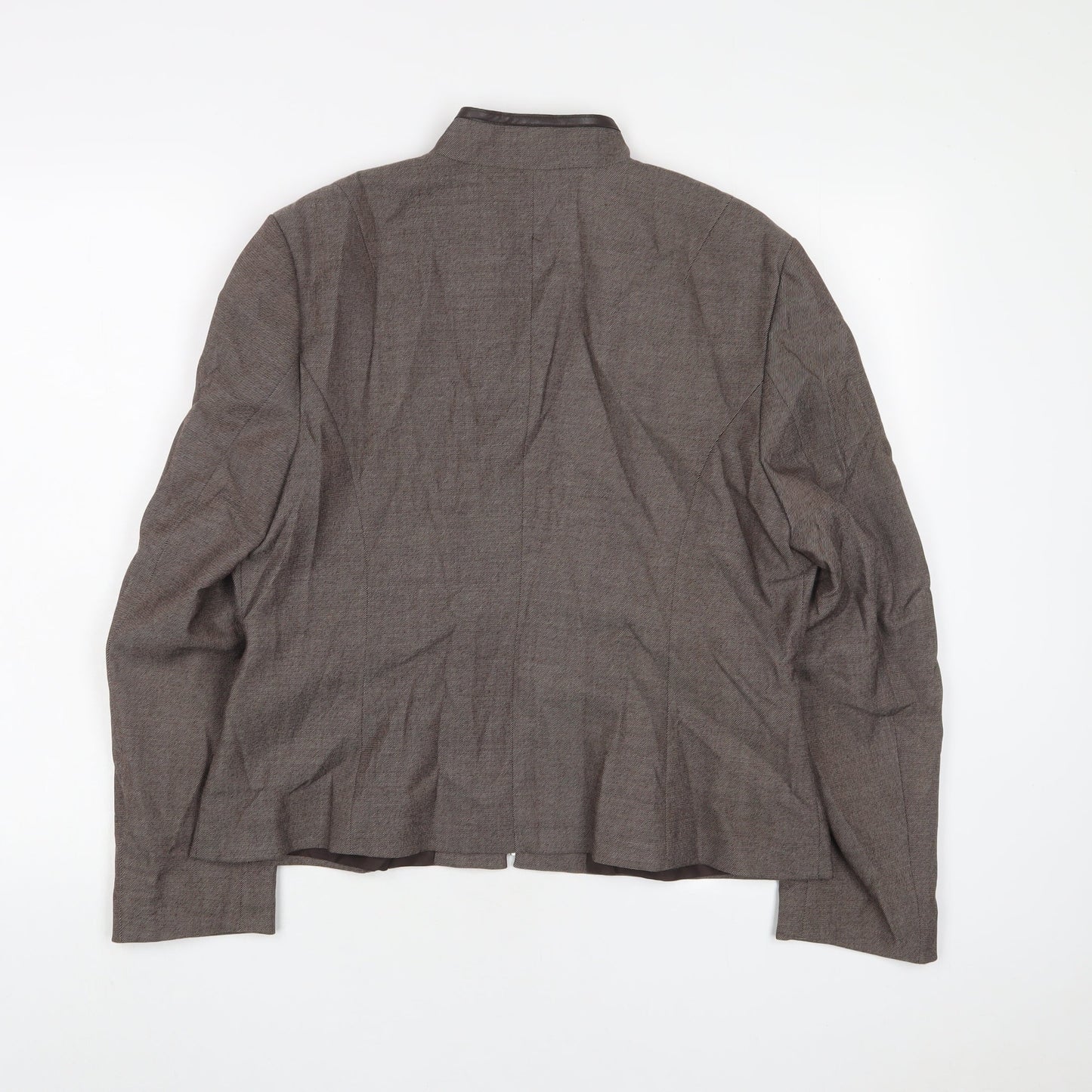 NEXT Womens Brown Jacket Size 16 Zip