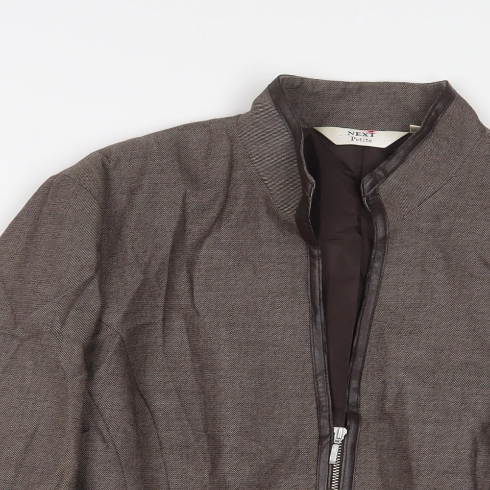 NEXT Womens Brown Jacket Size 16 Zip