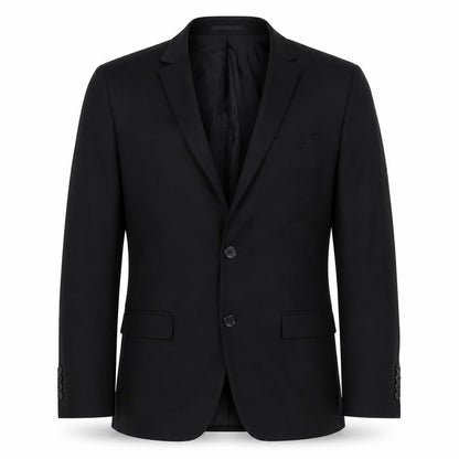 ONESIX5IVE Mens Black Polyester Jacket Suit Jacket Size 42 Regular