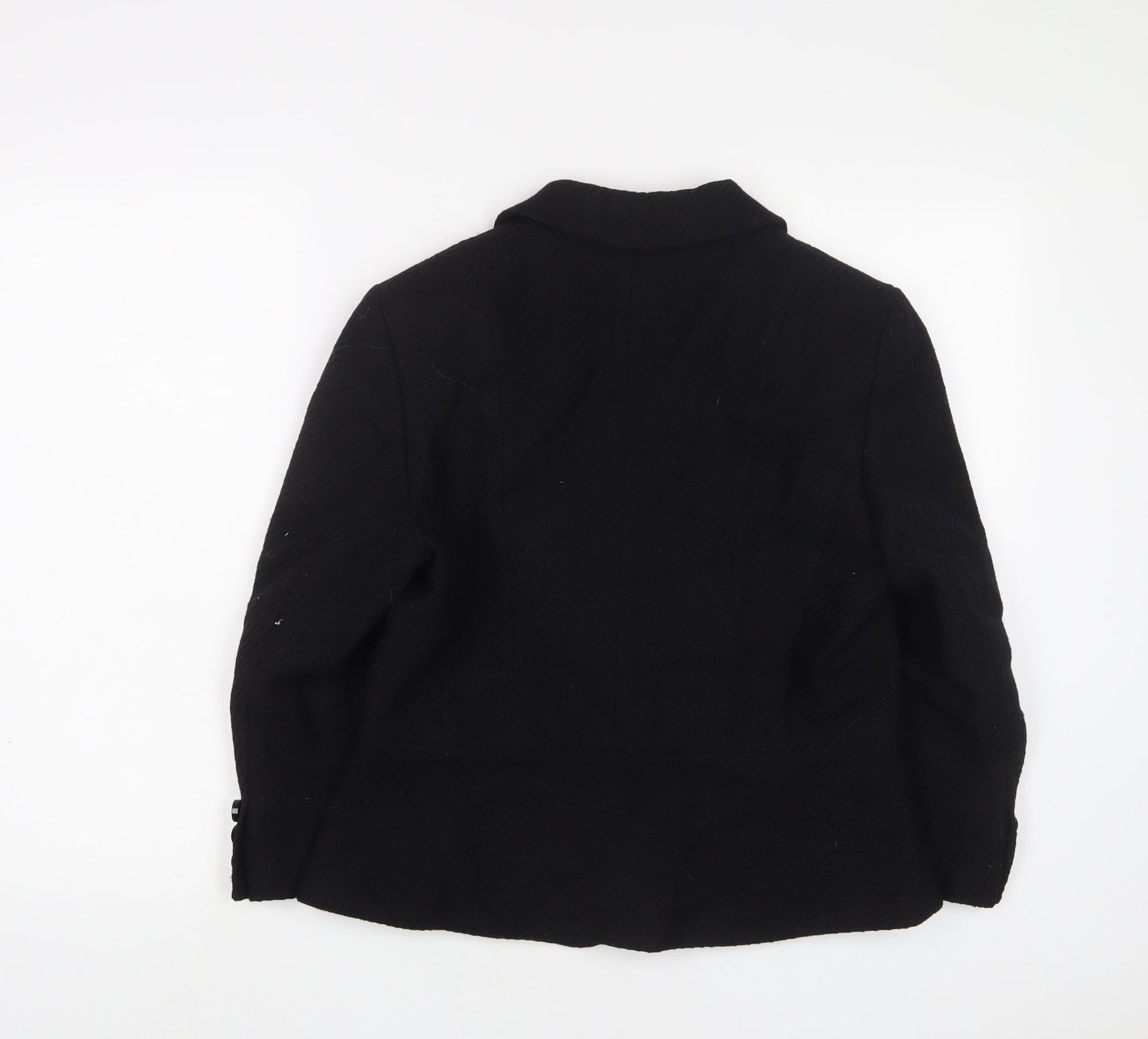 Marks and Spencer Womens Black Jacket Blazer Size 14 Button