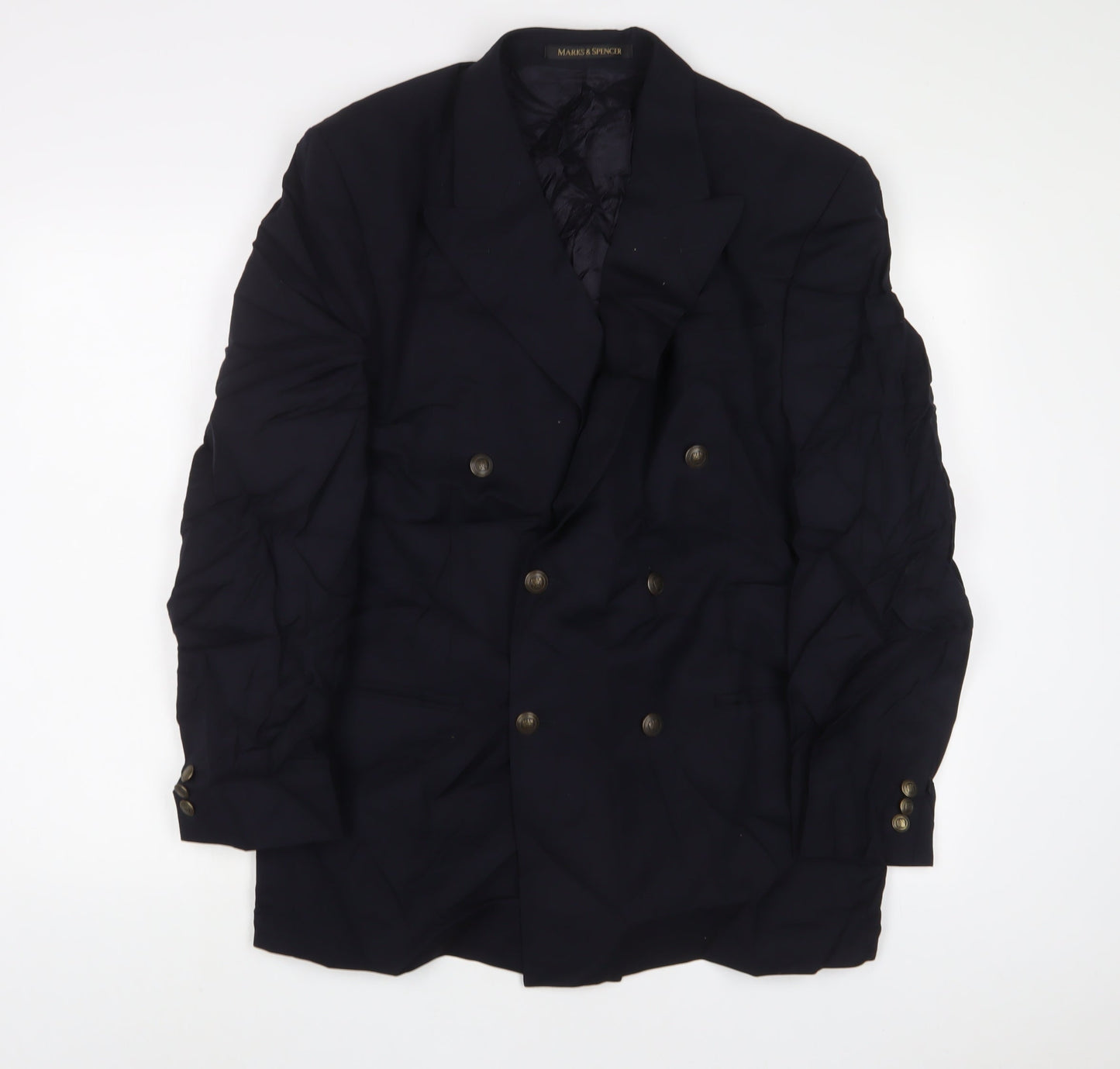 Marks and Spencer Mens Blue Wool Jacket Suit Jacket Size 40 Regular