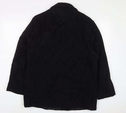 Classics Womens Black Jacket Coat Size 18 Button