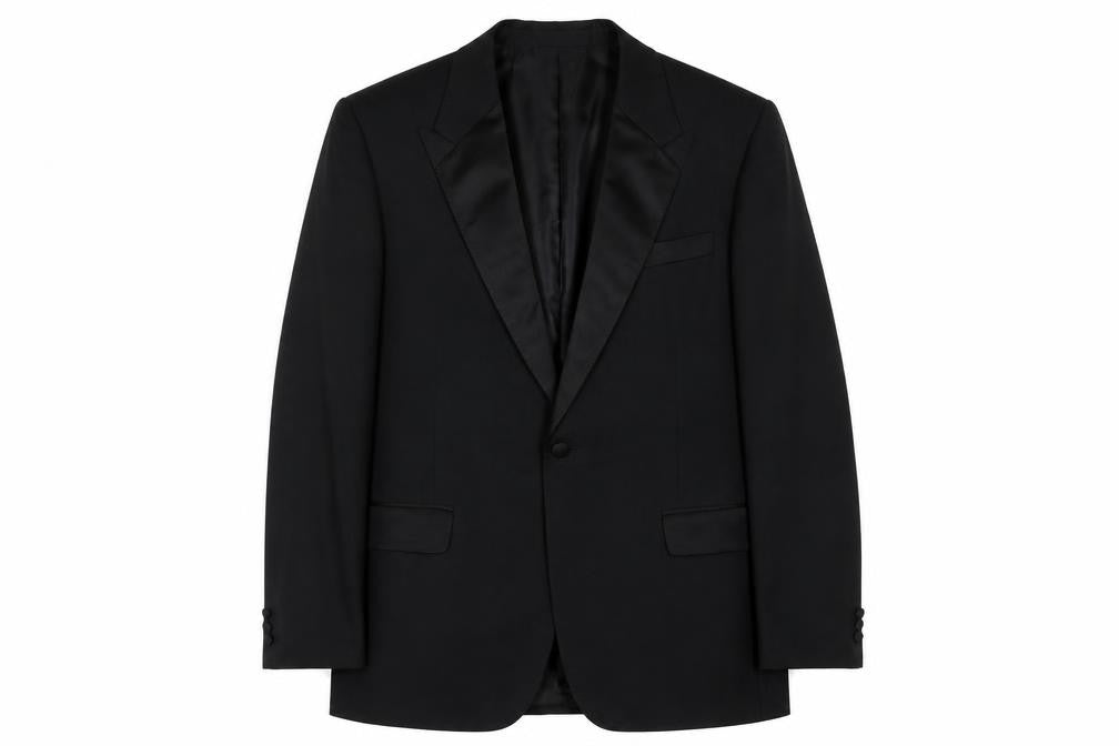 Greenwoods Mens Black Polyester Jacket Suit Jacket Size 40 Regular