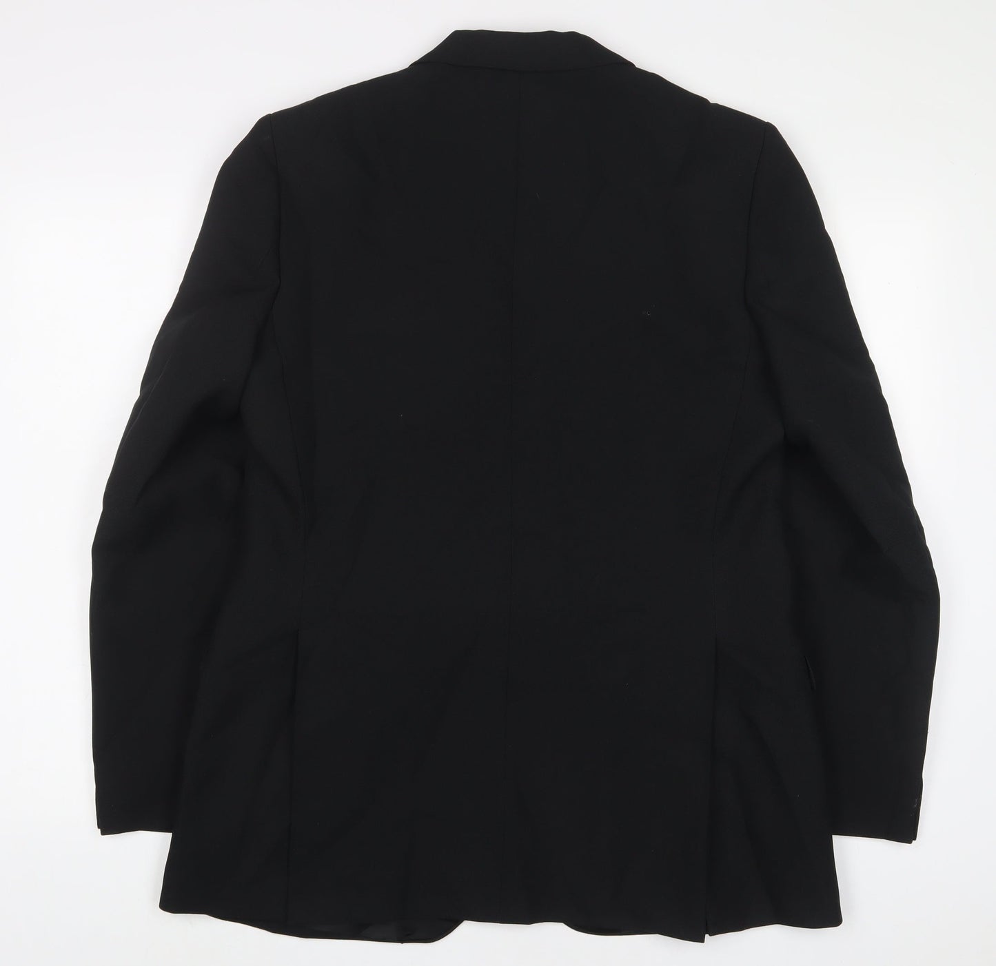 Greenwoods Mens Black Polyester Jacket Suit Jacket Size 40 Regular