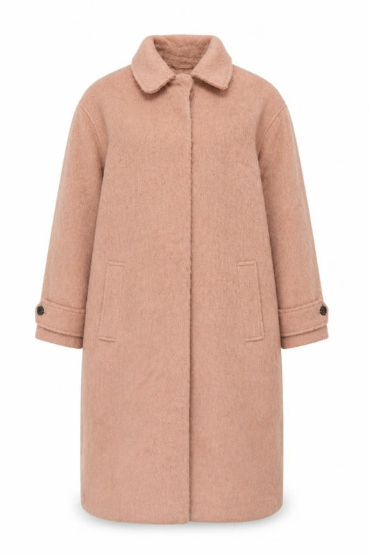 ASOS Womens Pink Overcoat Coat Size 10 Button