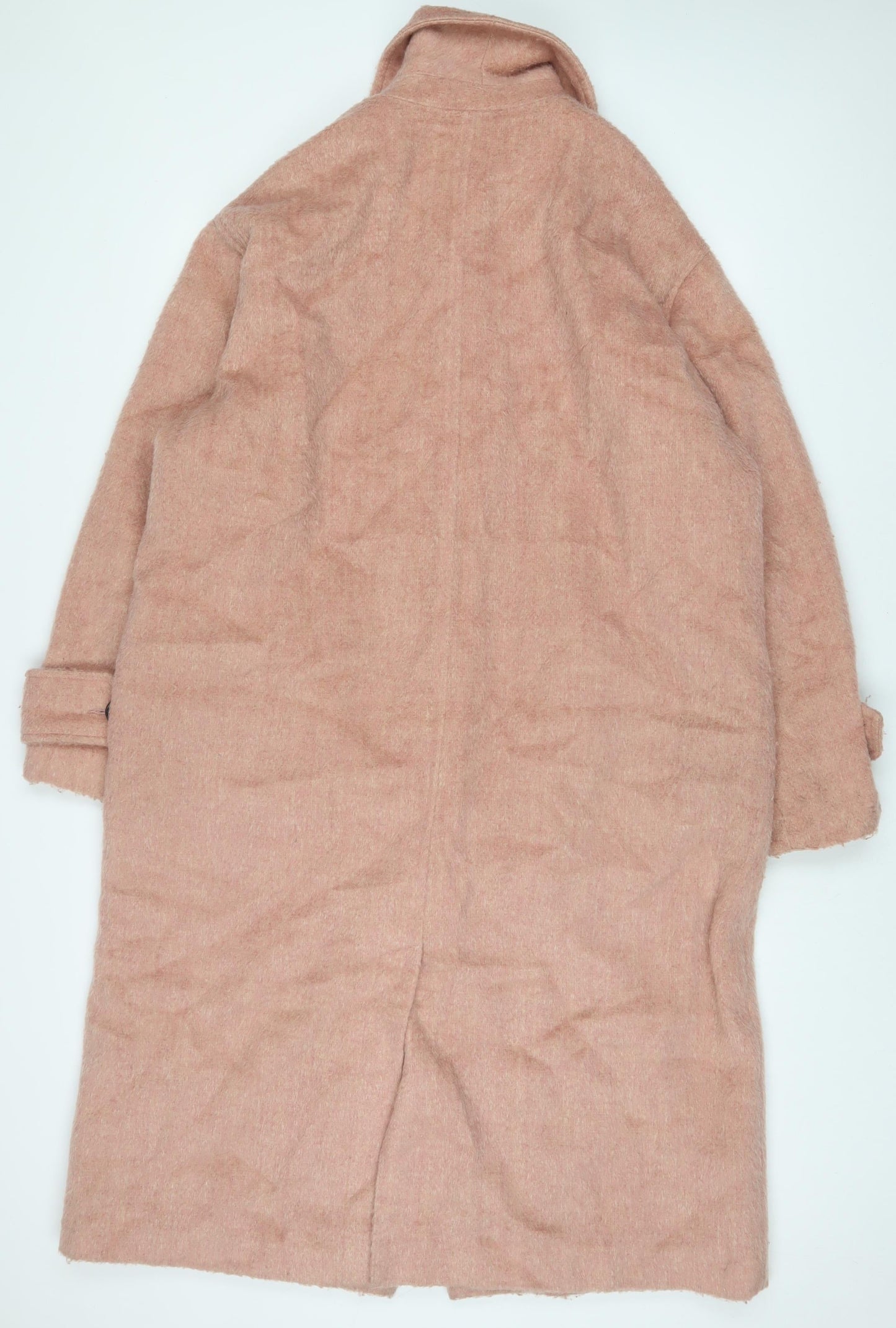 ASOS Womens Pink Overcoat Coat Size 10 Button
