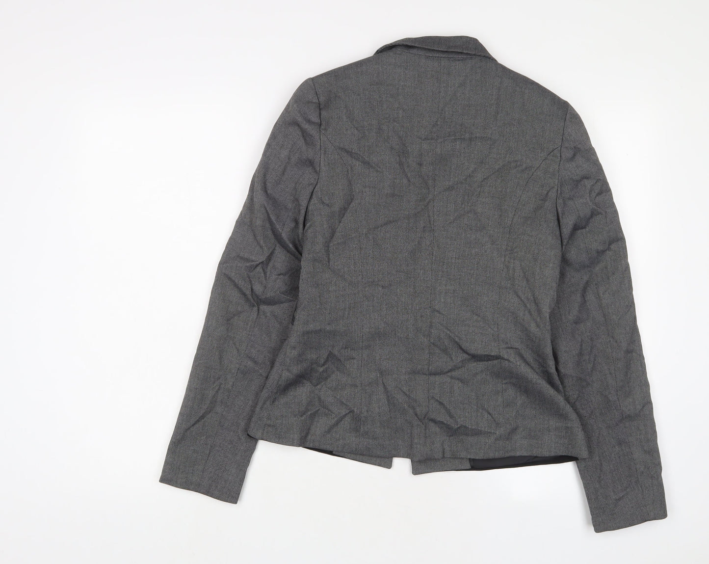 Warehouse Womens Grey Jacket Blazer Size 10 Button