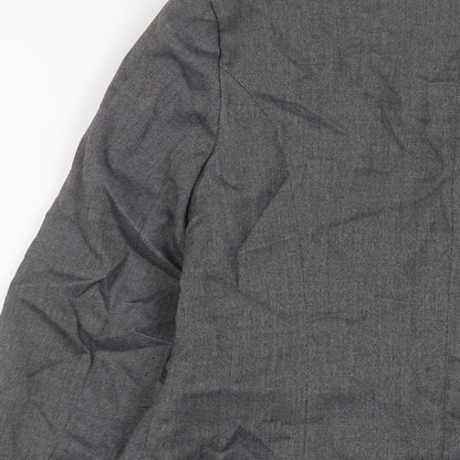 Warehouse Womens Grey Jacket Blazer Size 10 Button