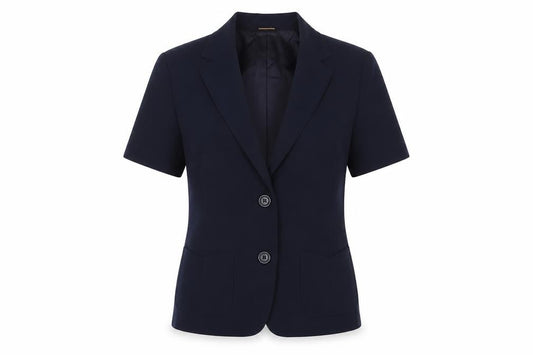 Damart Womens Blue Jacket Blazer Size 12 Button