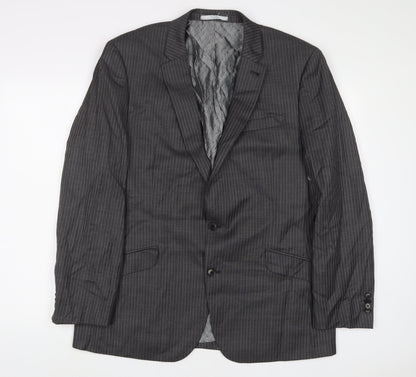 Next Mens Grey Polyester Jacket Suit Jacket Size 44 Regular